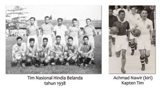 Skuat Timnas Indonesia di Piala Dunia 1938, bersama Achmad Nawir. Copyright: © Twitter/@IndonesiaFOTD