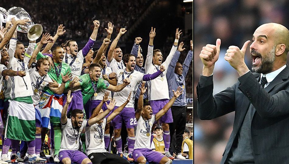 Pep Guardiola melayangkan pujian untuk Real Madrid. Copyright: &copy; getty images