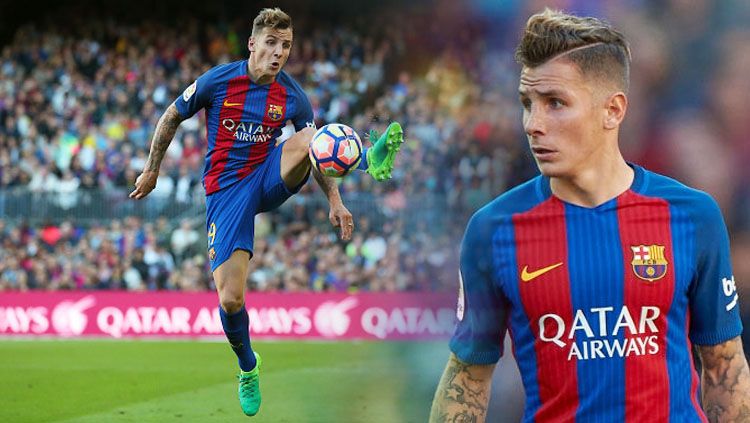 Luca Digne saat mengontrol bola pada laga melawan Villarreal. Copyright: © getty images