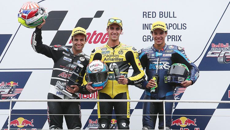 Alex Rins, Johann Zarco, dan Franco Morbidelli. Copyright: © motorsport.com