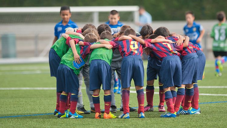 La Masia, akademi sepak bola milik Barcelona. Copyright: © getty images