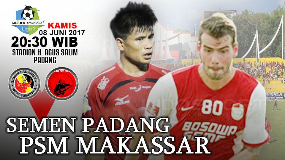 Tepat pada 8 Juni 2017 silam, mimpi buruk PSM Makassar di Stadion Gelora Haji Agus Salim (GHAS), markas milik Semen Padang terus berlanjut. Copyright: © INDOSPORT
