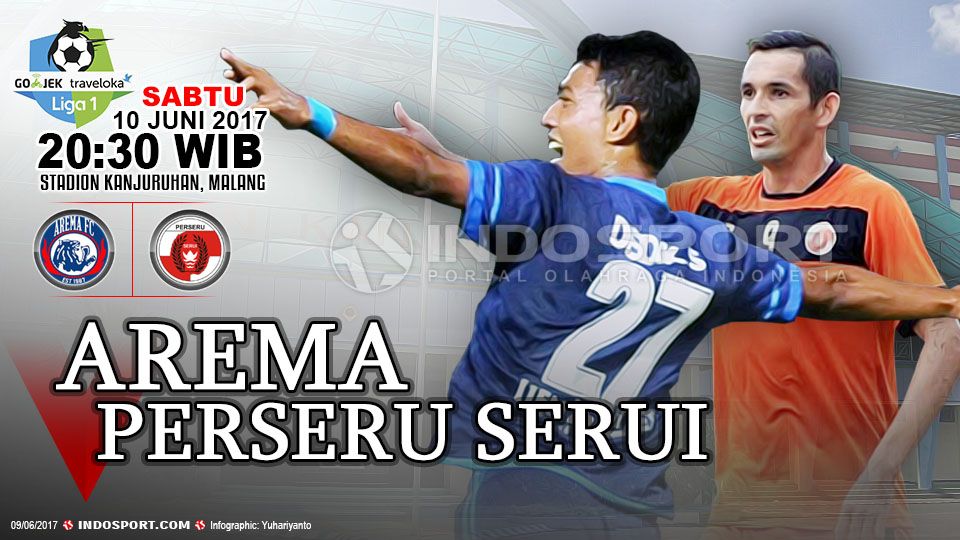 Prediksi Arema FC vs Perseru Serui. Copyright: © Grafis:Yanto/Indosport/bolalob/football-tribe