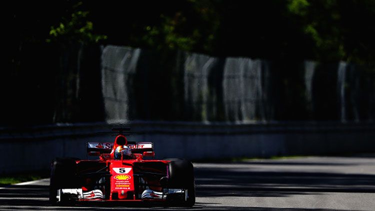 Pembalap Ferrari, Sebastian Vettel. Copyright: © Getty