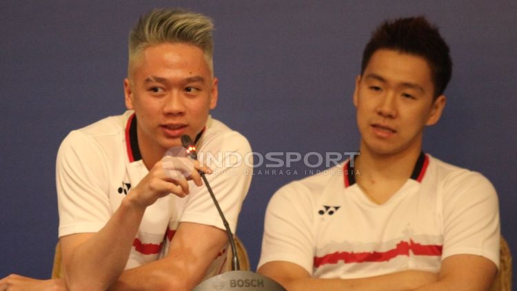 Kevin Sanjaya dan Marcus Fernaldi. Copyright: © Indosport/Herry Ibrahim