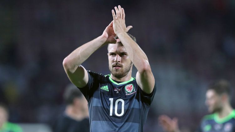 Gelandang Timnas Wales, Aaron Ramsey. Copyright: &copy; Simon Cooper/PA Images via Getty Images