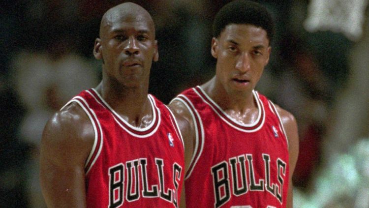 Michael Jordan dan Scottie Pippen Copyright: © USA Today
