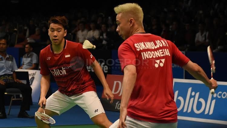 Kevin Sanjaya/Marcus Gideon. Copyright: © Herry Ibrahim/INDOSPORT