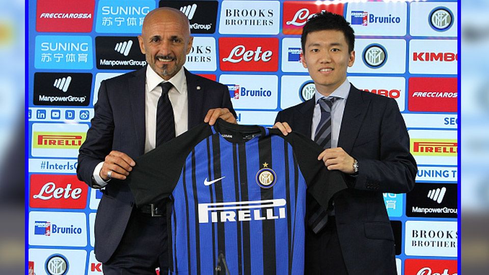 Luciano Spalletti, pelatih Inter Milan dan Steven Zhang. Copyright: © getty images