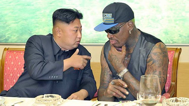 Dennis Rodman dan Kim Jong-un. Copyright: © dailymail.co.uk
