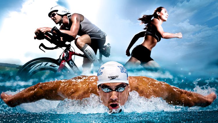 Ilustrasi Triathlon. Copyright: © Bryce Maddock