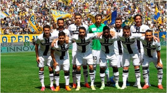 Skuat Parma ketika terdegradasi ke Serie D Italia. Copyright: © 