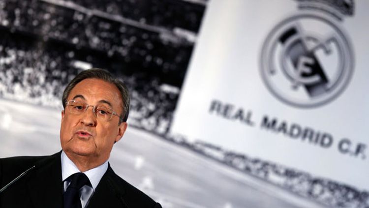 Florentino Perez ingatkan karma kepada tiga klub Liga Inggris yang sudah ikut-ikutan tinggalkan Liga Super Eropa. Copyright: © getty images