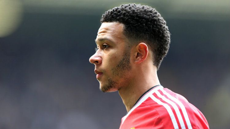 Memphis Depay, salah satu kesalahan transfer yang dibuat oleh Manchester United. Copyright: © Catherine Ivill - AMA/Getty Images