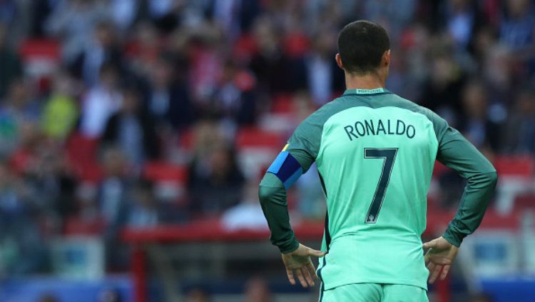 Bintang Timnas Portugal, Cristiano Ronaldo. Copyright: © Robbie Jay Barratt - AMA/Getty Images