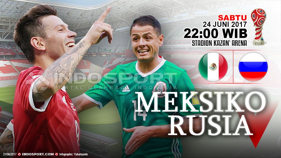 Prediksi Meksiko vs Rusia. Copyright: © INDOSPORT