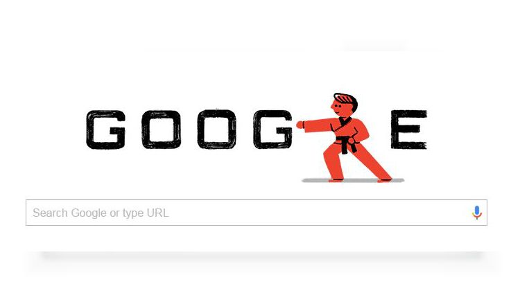 Google Doodle Taekwondo. Copyright: © Google