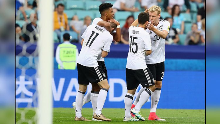 Timnas Jerman berhasil mendapatkan tiket semifinal Piala Konfederasi 2017. Copyright: © getty images