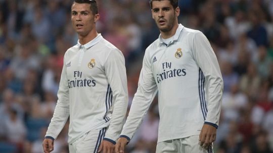 Cristiano Ronaldo dan Alvaro Morata  Copyright: © getty images