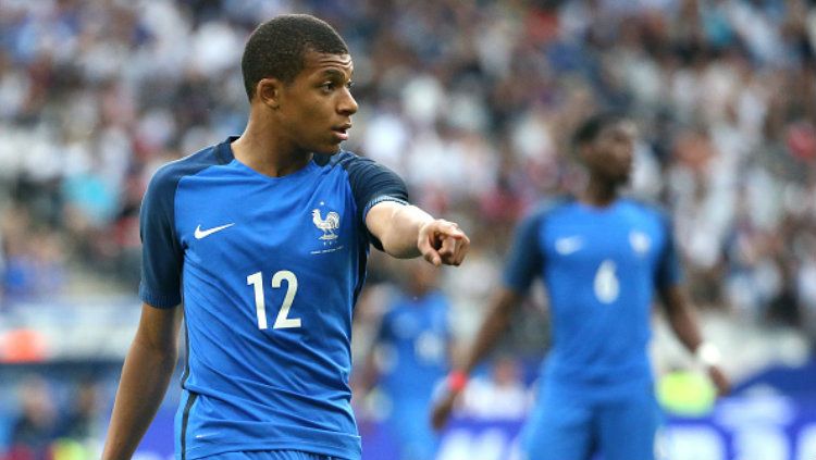 Pemain Timnas Prancis, Kylian Mbappe. Copyright: © Jean Catuffe/Getty Images