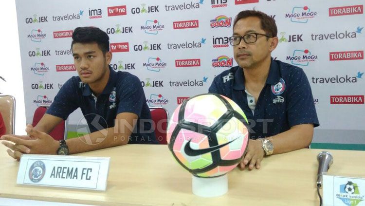 Jumpa pers Arema FC jelang lawan PS TNI. Copyright: © Zainal Hasan/INDOSPORT