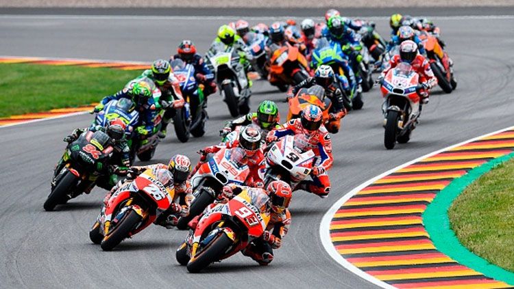 Balapan MotoGP Jerman yang akan berlangsung akhir pekan ini di sirkuit Sachsenring , Minggu (07/07/19), memiliki beberapa fakta menarik. Copyright: © INDOSPORT