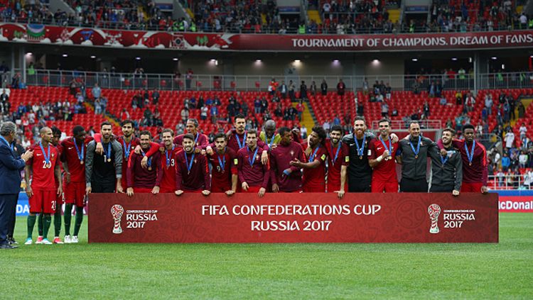 Portugal raih peringkat 3 usai kalahkan Meksiko 2-1 di Piala Konfederasi. Copyright: © Ian Walton/Getty Images