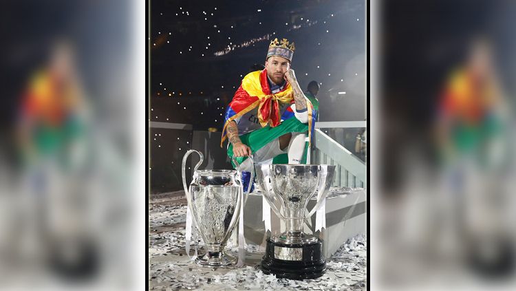 Sergio Ramos, bek tengah dan kapten Real Madrid. Copyright: © INDOSPORT