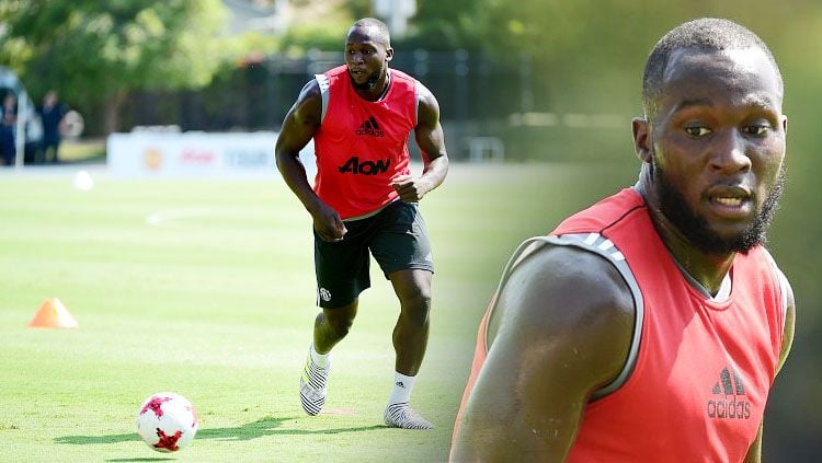 Striker anyar Manchester United, Romelu Lukaku. Copyright: © INDOSPORT