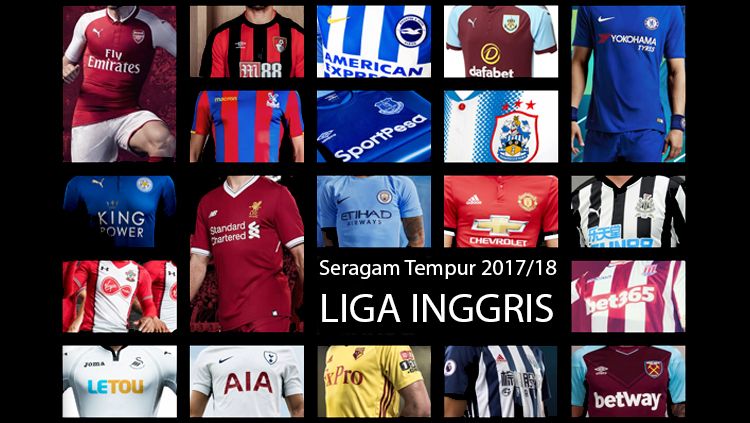 Jersey Liga Inggris. Copyright: © Official Website