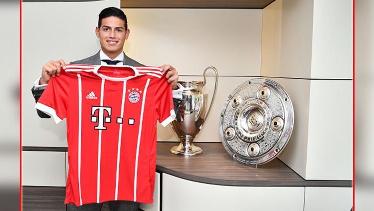 James Rodriguez telah resmi ke Bayern Munchen. Copyright: © INDOSPORT