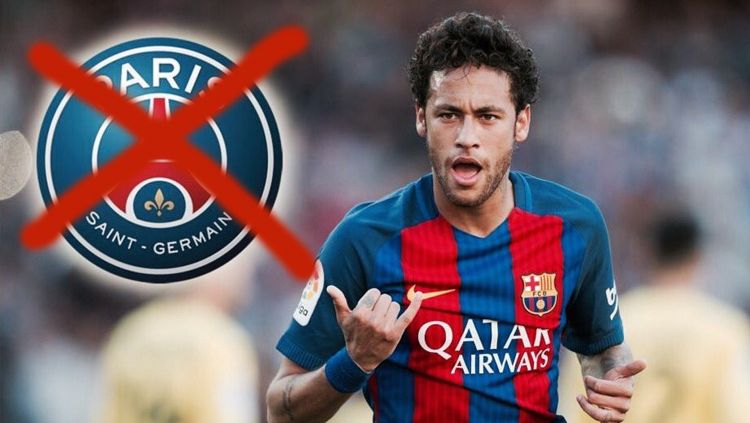 Neymar tak boleh hijrah ke PSG. Copyright: © Gregah/INDOSPORT