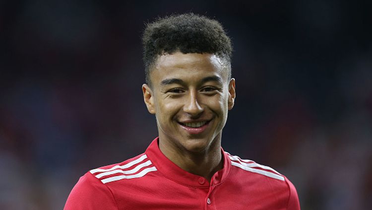 Gelandang Manchester United, Jesse Lingard saat tersenyum. Copyright: © Football265.com