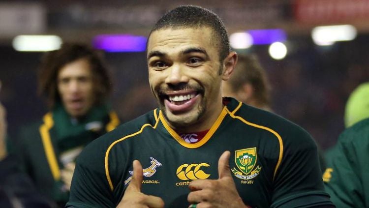 Atlet rugby asal Afrika Selatan, Bryan Habana. Copyright: © AFP