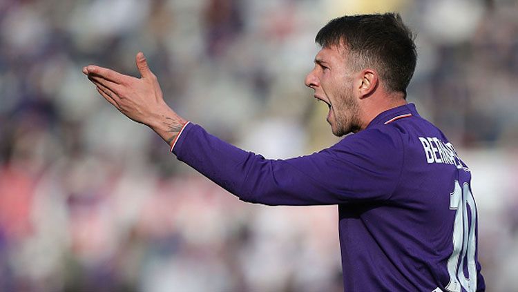 Penyerang Fiorentina, Federico Bernardeschi. Copyright: © INDOSPORT