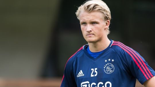 Kasper Dolberg, penyerang Ajax Amsterdam. Copyright: © INDOSPORT