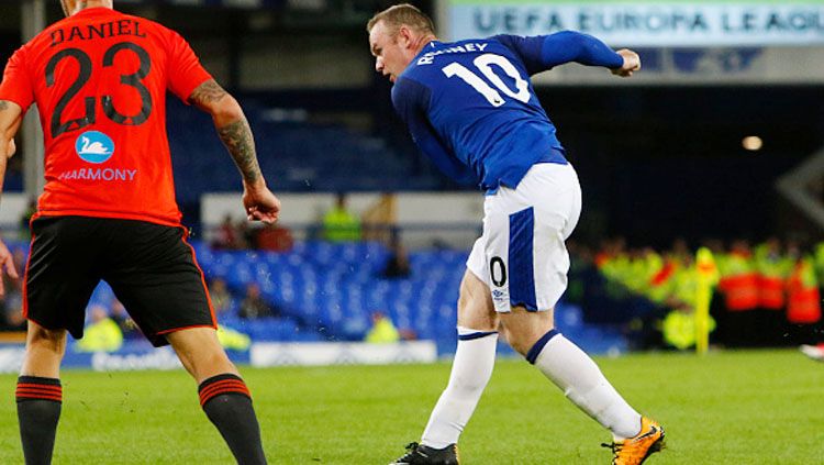 Penyerang Everton, Wayne Rooney. Copyright: © INDOSPORT