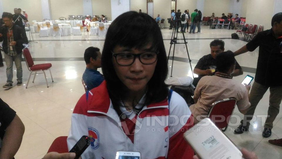 Citra Adisti kiper timnas futsal putri Indonesia. Copyright: © Zainal Hasan/Indosport.com