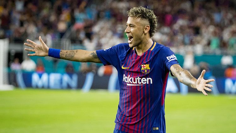 Selebrasi Neymar. Copyright: © Getty Images