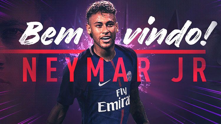 Neymar resmi menjadi pemain baru Paris Saint-Germain. Copyright: © Paris Saint-Germain.