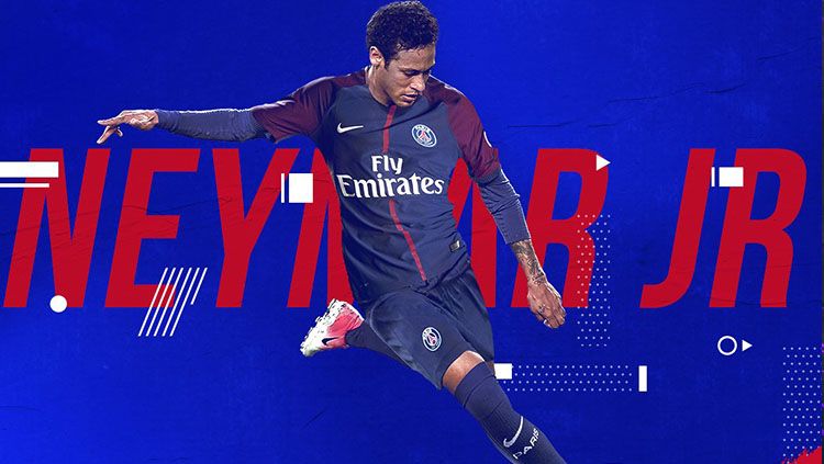 Neymar resmi menjadi pemain baru Paris Saint-Germain. Copyright: © Paris Saint-Germain.