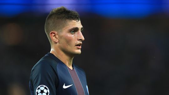 Marco Verratti kesal dengan ulah wasit di laga Manchester City vs PSG. Copyright: © Getty Images