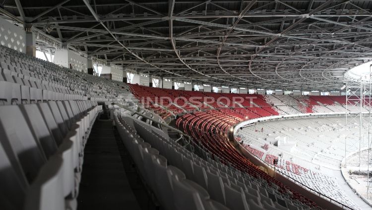 Kondisi Stadion GBK. Copyright: © Herry Ibrahim/Football265.com