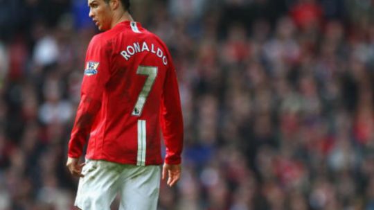 Cristiano Ronaldo ketika masih membela Manchester United. Copyright: © Getty Images