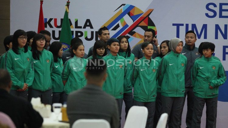 Skuat Timnas Futsal Putri. Copyright: © Herry Ibrahim/Indosport.com