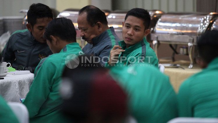 Evan Dimas saat mengikuti pelepasan Timnas U-22. Copyright: © Herry Ibrahim/Indosport.com