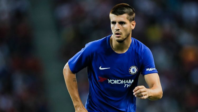 Alvaro Morata, striker anyar Chelsea. Copyright: © Getty Images