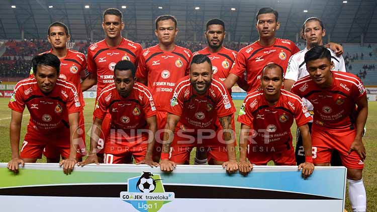 Skuat Semen Padang. Copyright: © Taufik Hidayat/INDOSPORT