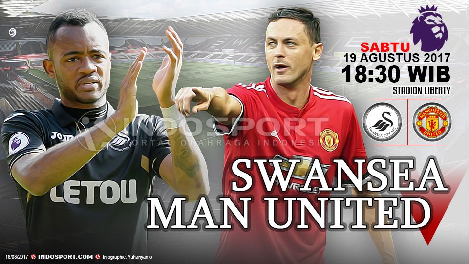 Susunan pemain Swansea City vs Manchester United. Copyright: © Grafis:Yanto/Indosport.com
