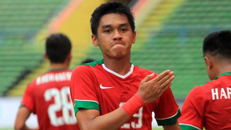 Septian David Maulana selebrasi. Copyright: © Istimewa